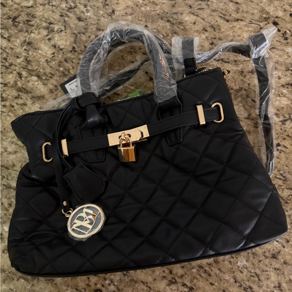 Black Quilted Handbag